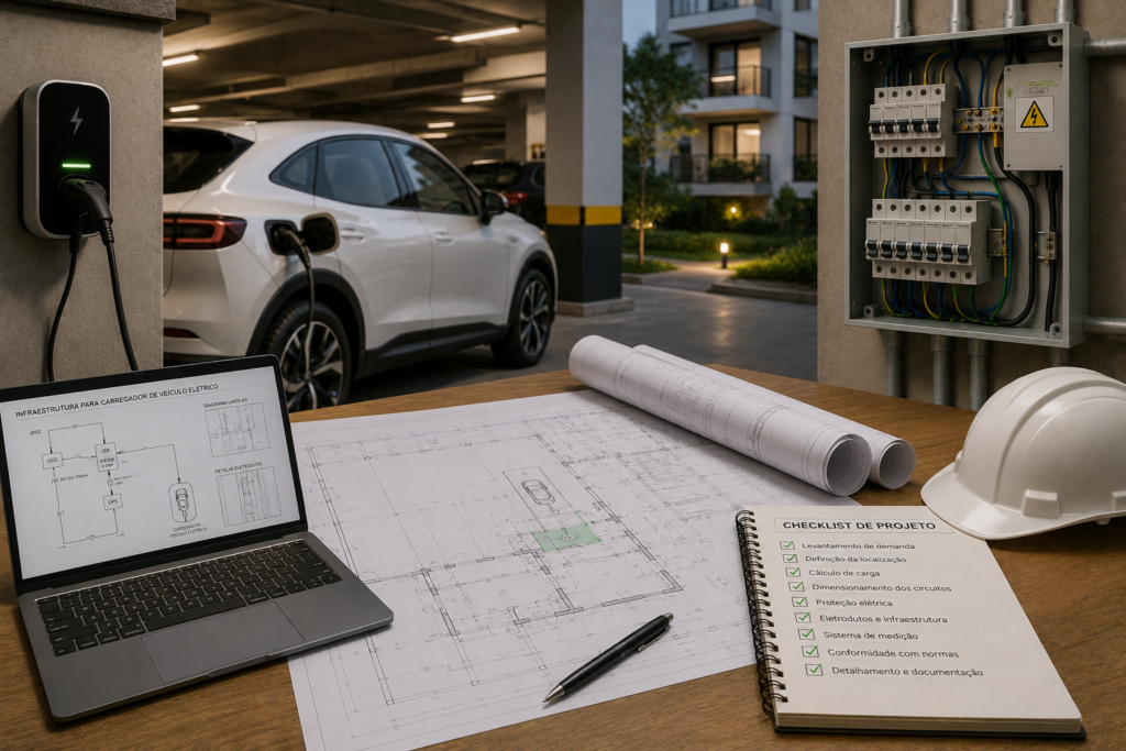 Projeto elétrico para carregador de carro elétrico em condomínios: como planejar a infraestrutura 4