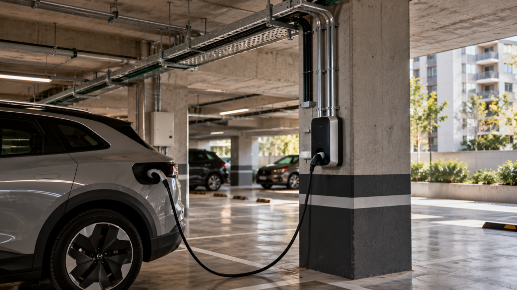 Carregador de carro elétrico em edifícios: o que prever no projeto elétrico 2